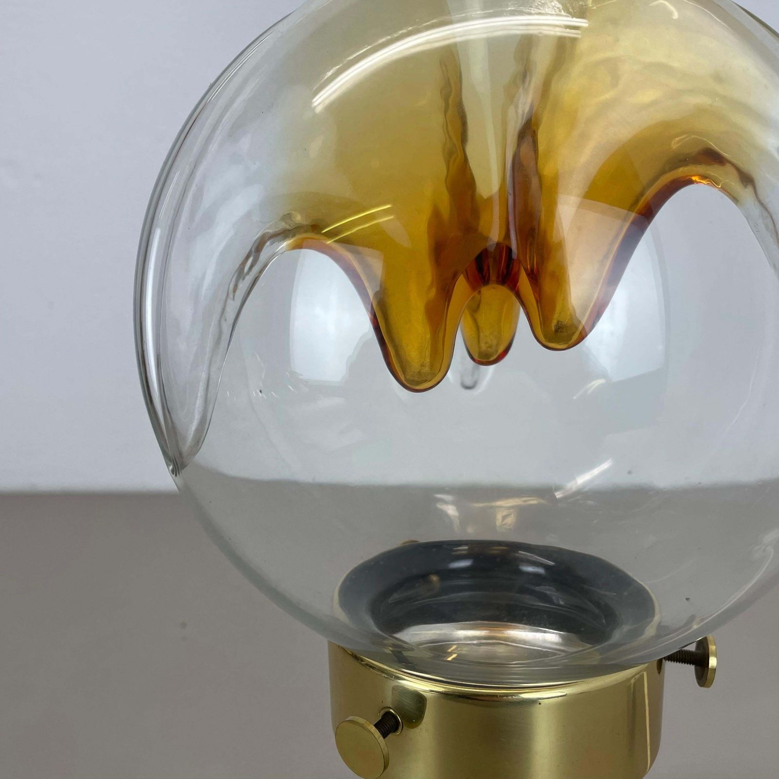 photo furniture Modernist Toni Zuccheri Style Murano Table Light By Kaiser Leuchten Germany 1970