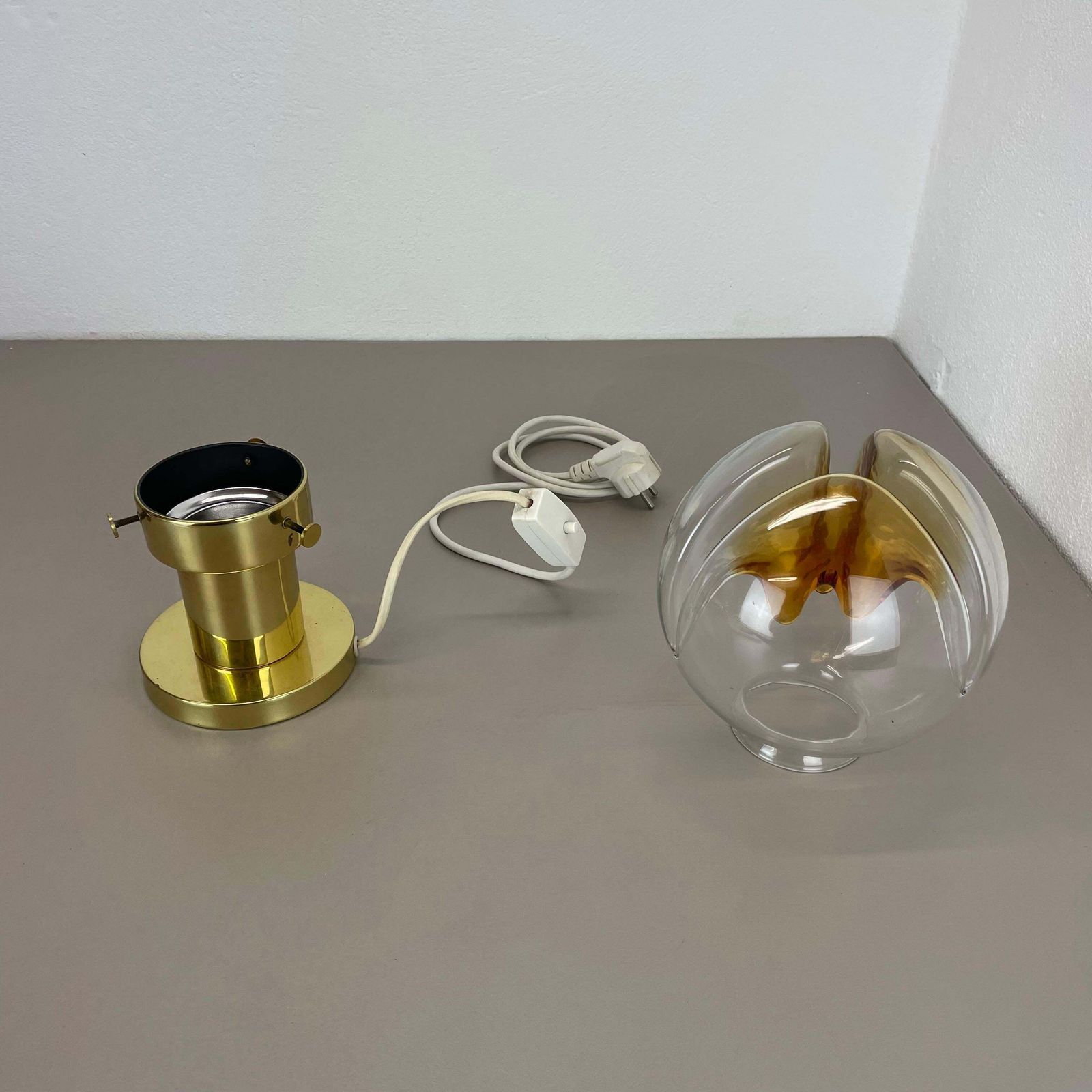 Lighting Modernist Toni Zuccheri Style Murano Table Light By Kaiser Leuchten Germany 1970 photo