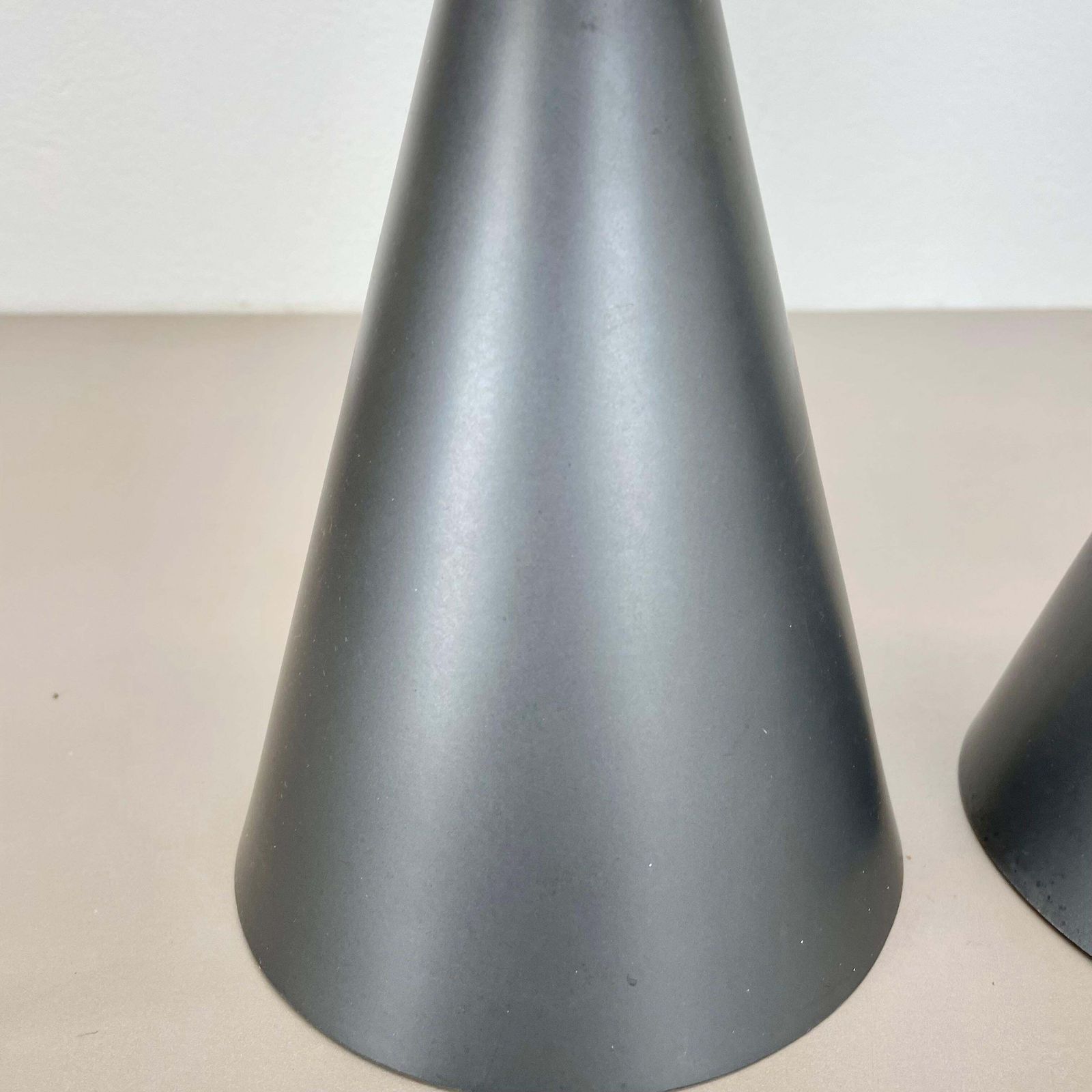 Set Of 2 Diabolo Stilnovo Style Metal Hanging Light, Bag Turgi, Switzerland 1950 photo vintage