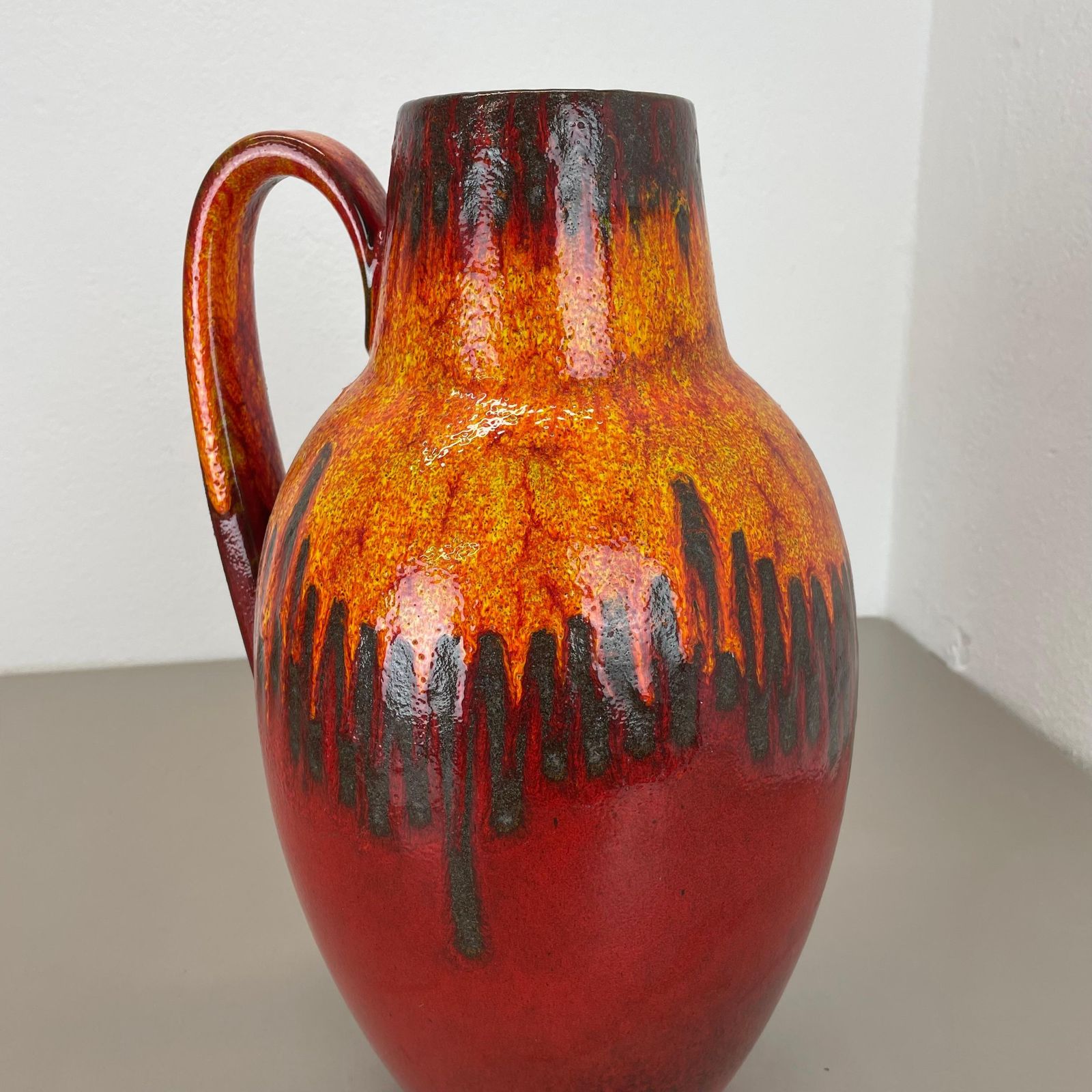photo buy Large Pottery Fat Lava "Lora Style" 279 38 Floor Vase Made By Scheurich, 1970s