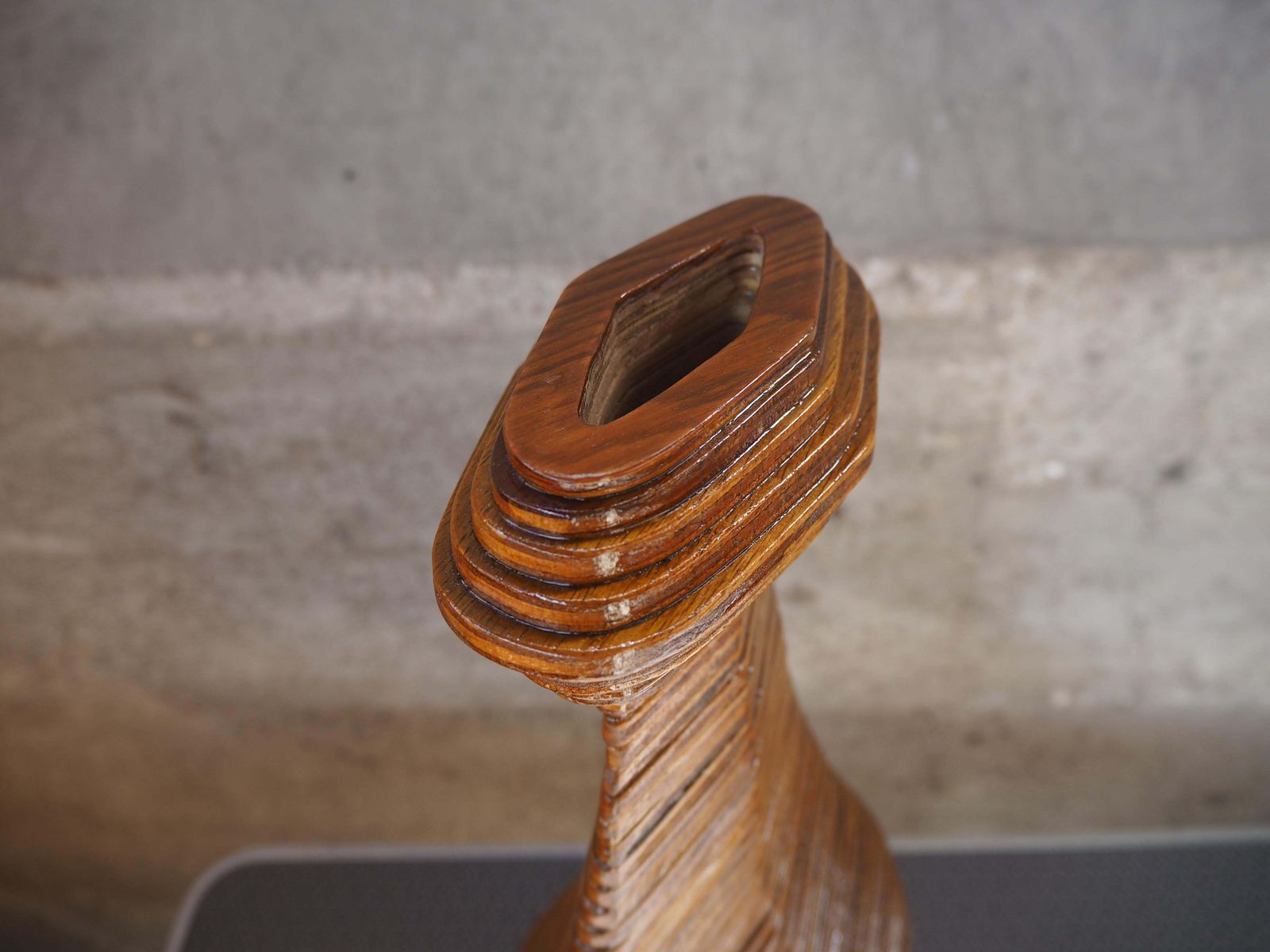 photo buy Midcentury Wooden Vase, Europe, 1960s