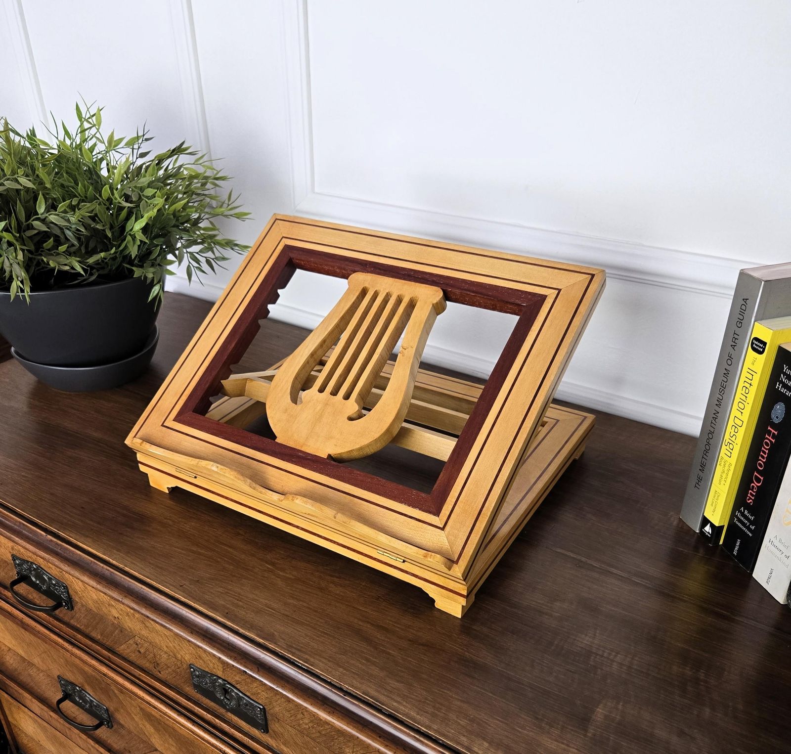 Italian Carved Decorated Adjustable Book Stand Rest photo buy