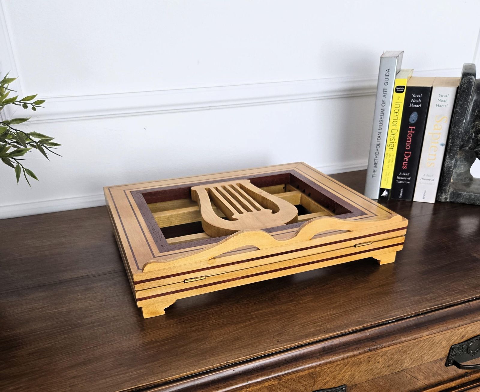 photo furniture Italian Carved Decorated Adjustable Book Stand Rest