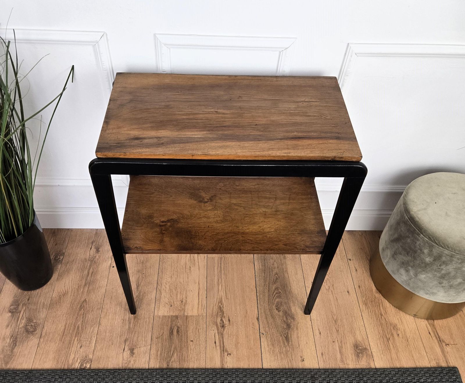 Italian 1940s Art Deco Midcentury Wooden Bar Side Cocktail Table photo buy