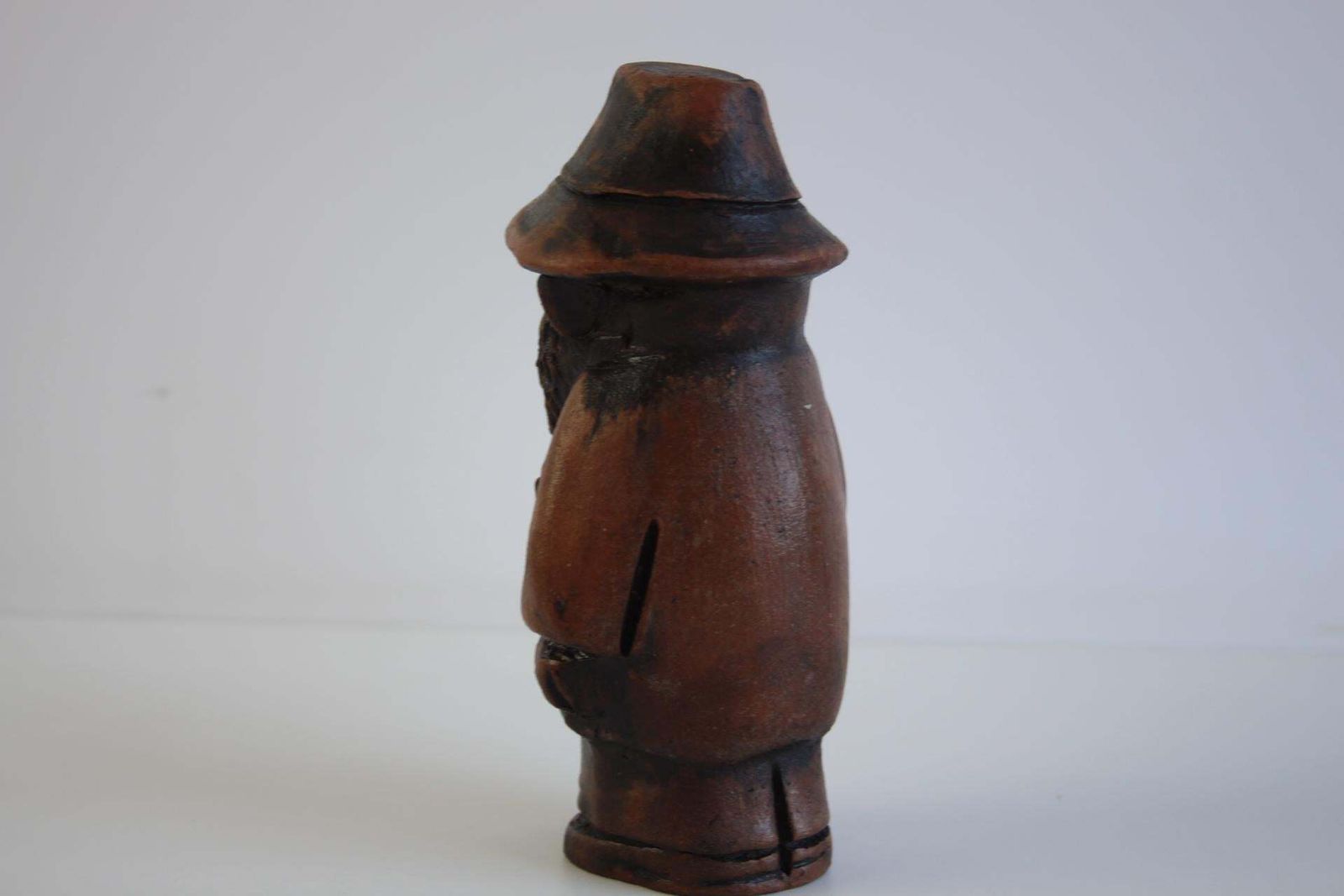 Signed Wooden Folk Art Figurine By S. Wodynski, Central Europe, Ca. 1970s photo Art