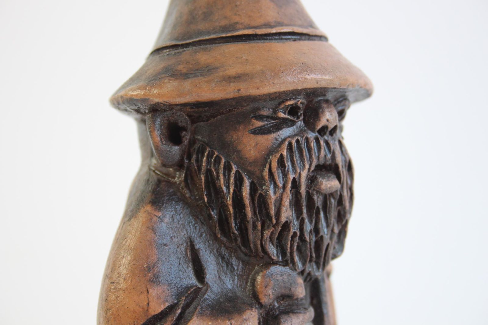 photo furniture Signed Wooden Folk Art Figurine By S. Wodynski, Central Europe, Ca. 1970s