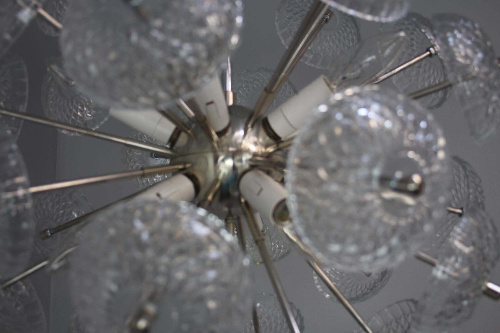 photo furniture Mid Century Modern Dandelion Sputnik Chandelier, By Kamenicky Senov, 1960s