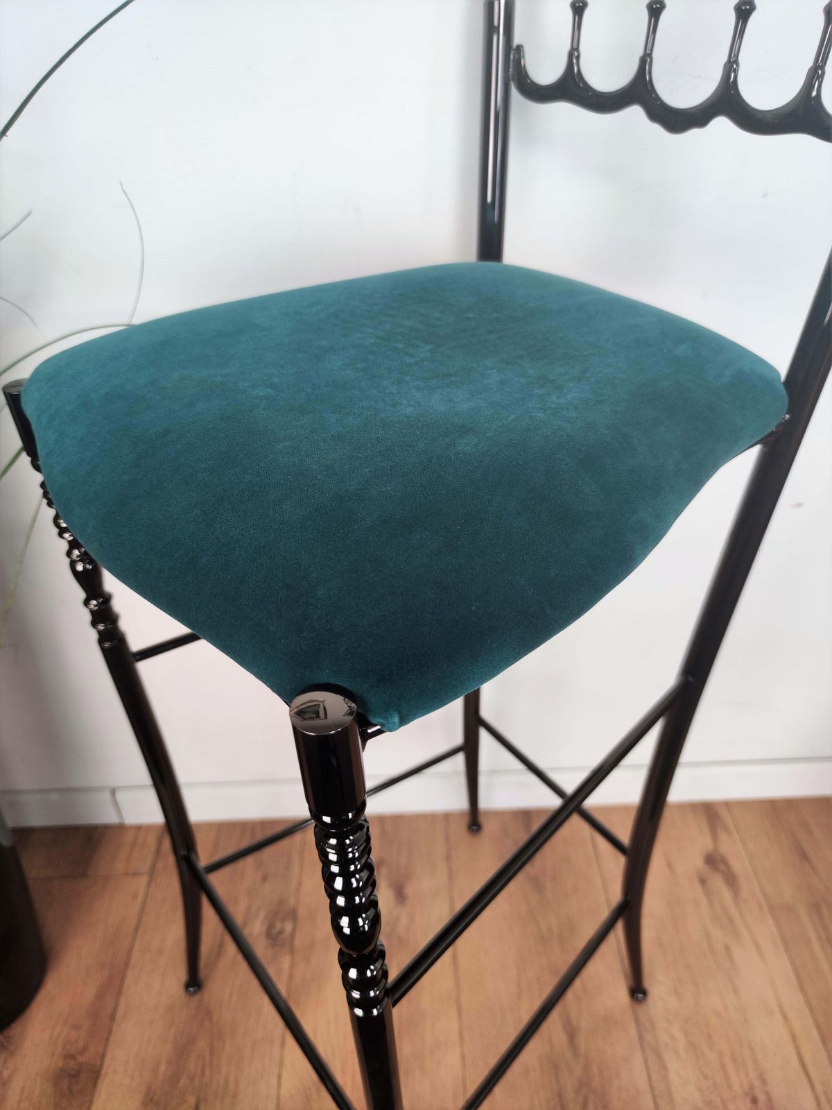 Italian Blackened Brass Chiavari Bar Stool Or Chair photo for sale