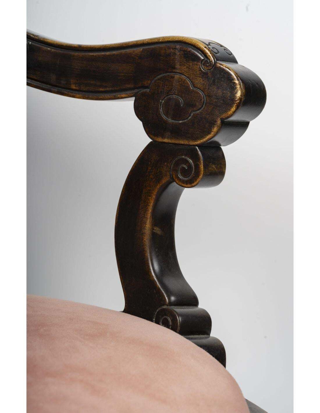 Japanese Style Office Armchair, 19th Century. photo Furniture