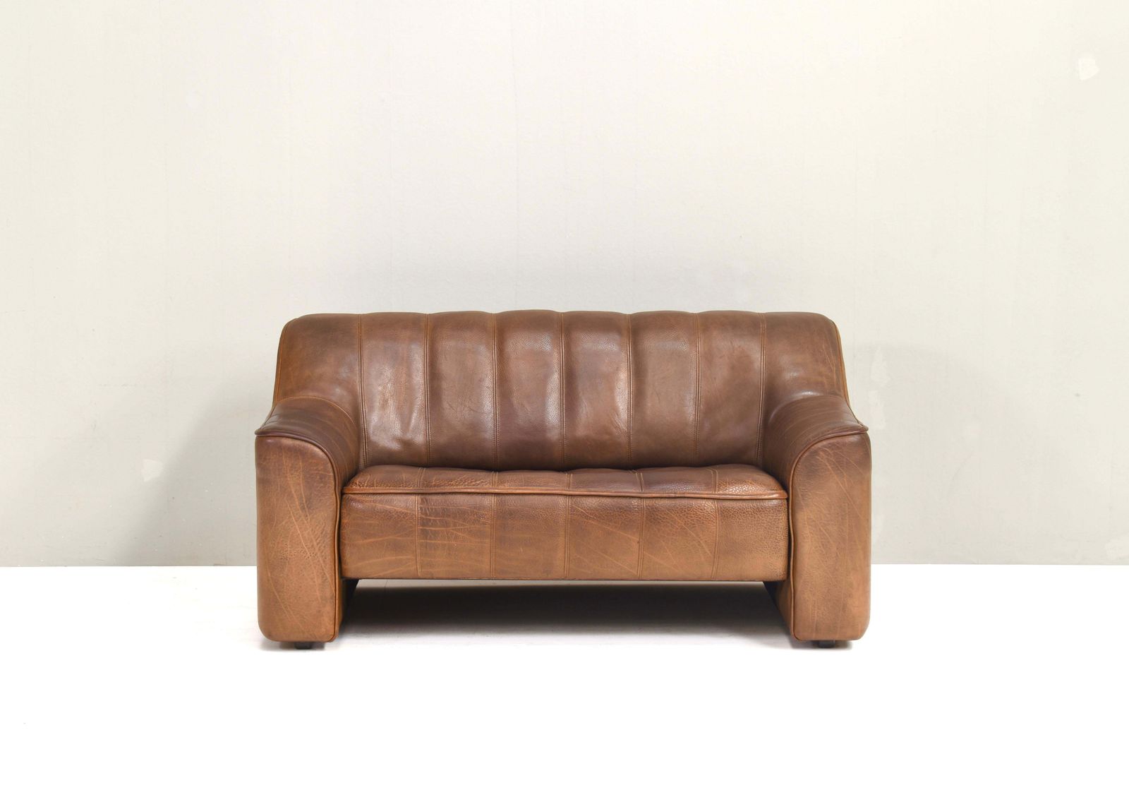 De Sede Ds 44 Two Seat Sofa In Tan Buffalo Leather – Switzerland, 1970s photo furniture