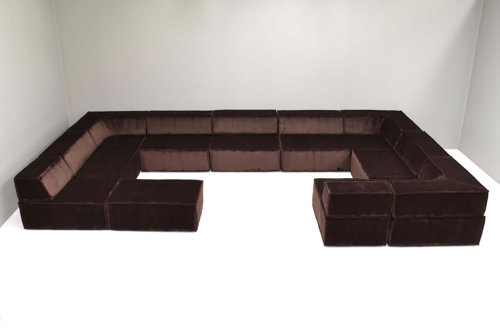 Large Cor Trio Sectional Sofa, Germany / Switzerland 1972  New Velvet Upholstery photo Furniture
