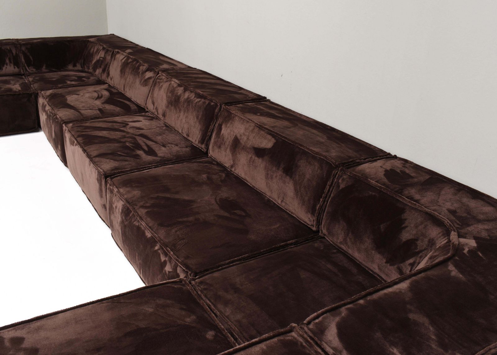 Large Cor Trio Sectional Sofa, Germany / Switzerland 1972  New Velvet Upholstery photo buy