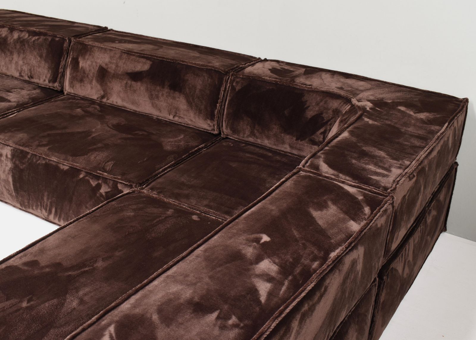 photo buy Large Cor Trio Sectional Sofa, Germany / Switzerland 1972  New Velvet Upholstery