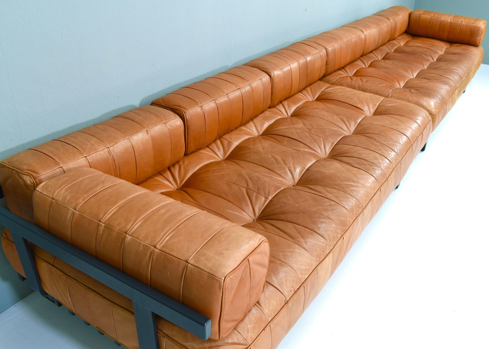 27431.0 Pair Of De Sede Ds80 Daybed Sofas In Cognac Tan Leather   Switzerland, 1970s photo