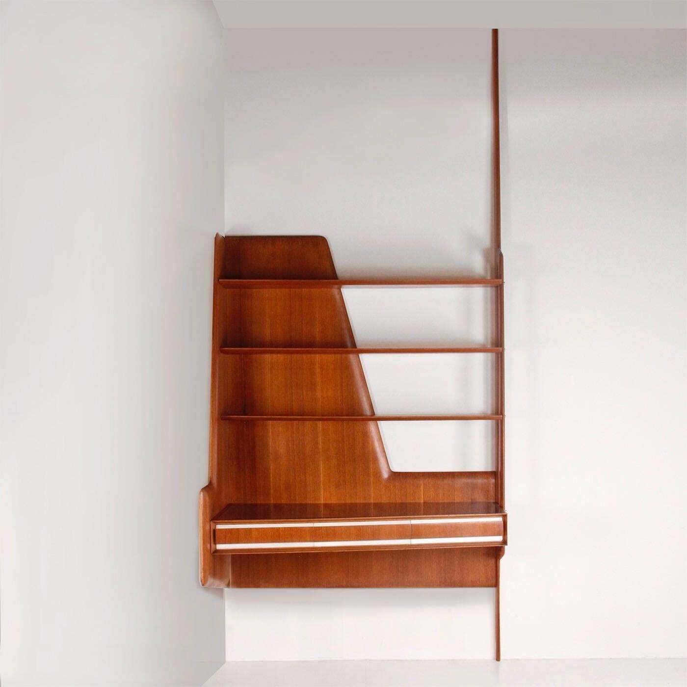 Vittorio Dassi Monumental Desk Wall Unit For Mobili Cantù, Italy, 1950 photo for sale
