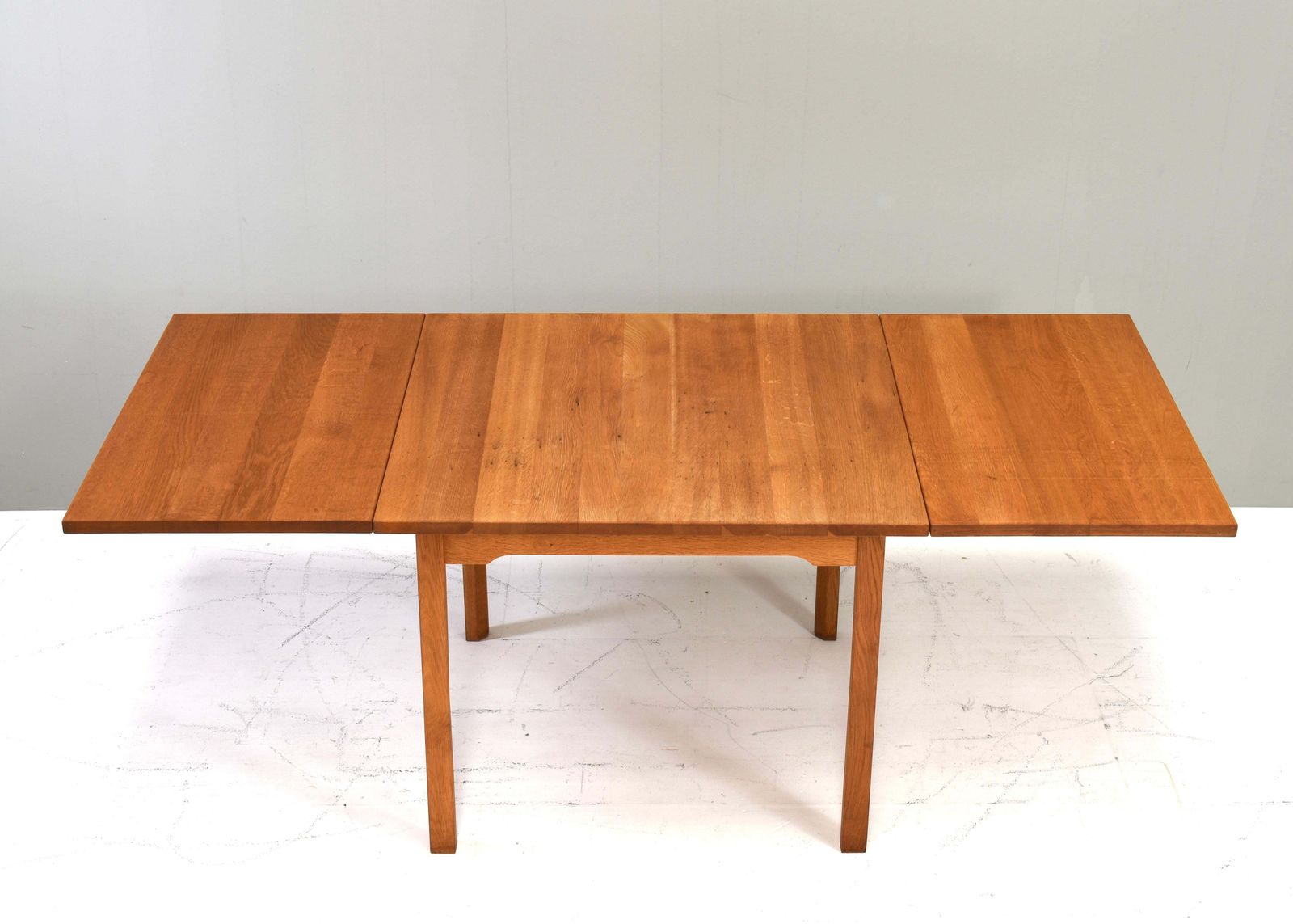 Scandinavian Drop Leaf Dining Table In Solid Oak, Scandinavia   Circa 1970 80 photo buy