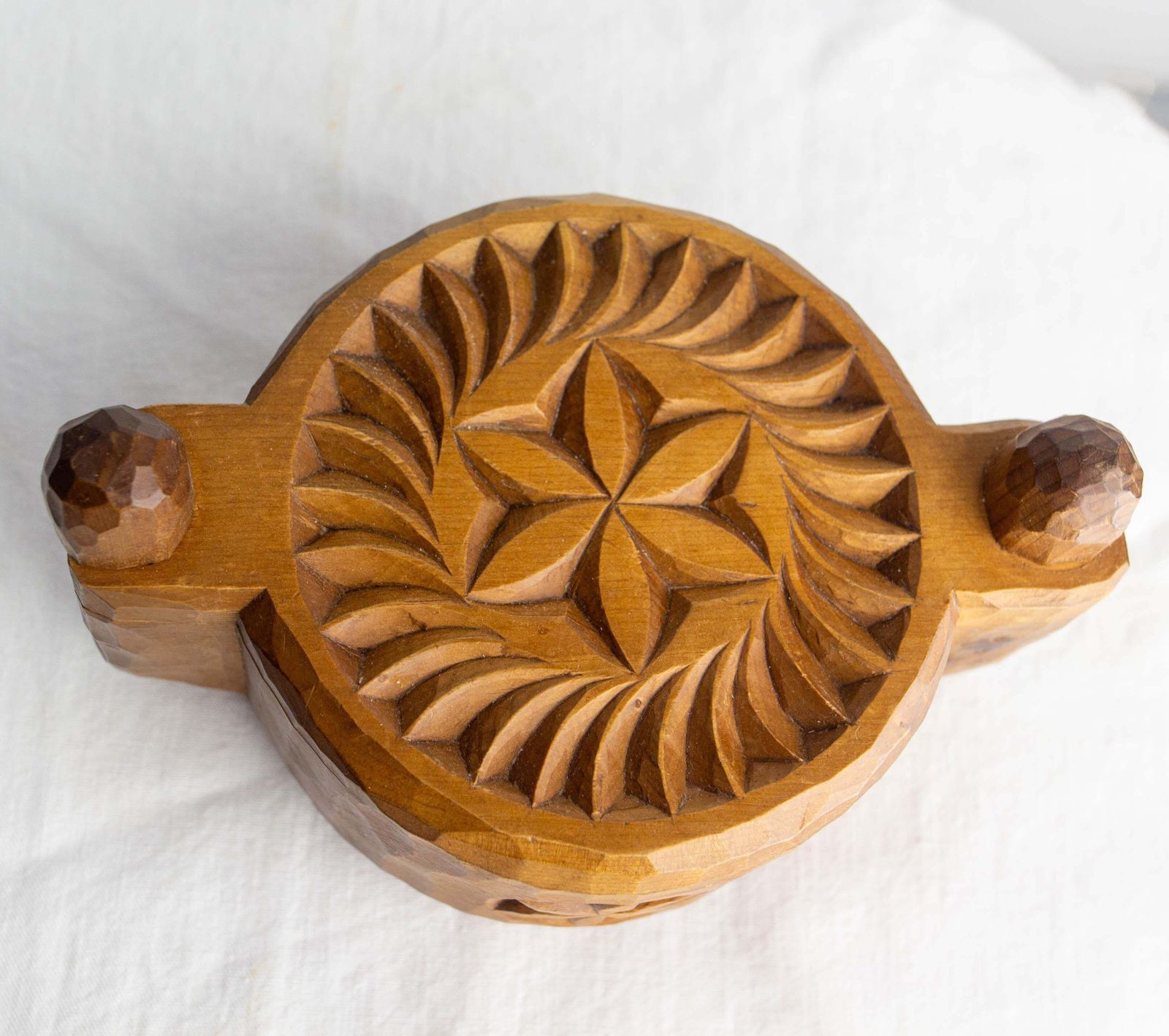 French Salt Box Hand Carved In Cembro Pine Brutalist Style, Circa 1950 photo 345.0