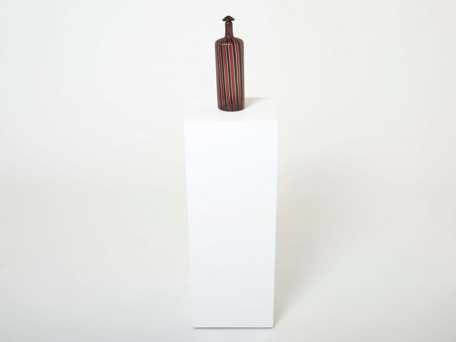 Flacon Gio Ponti Paolo Venini en verre de Murano, série Morandiana, 1982 photo vinterior