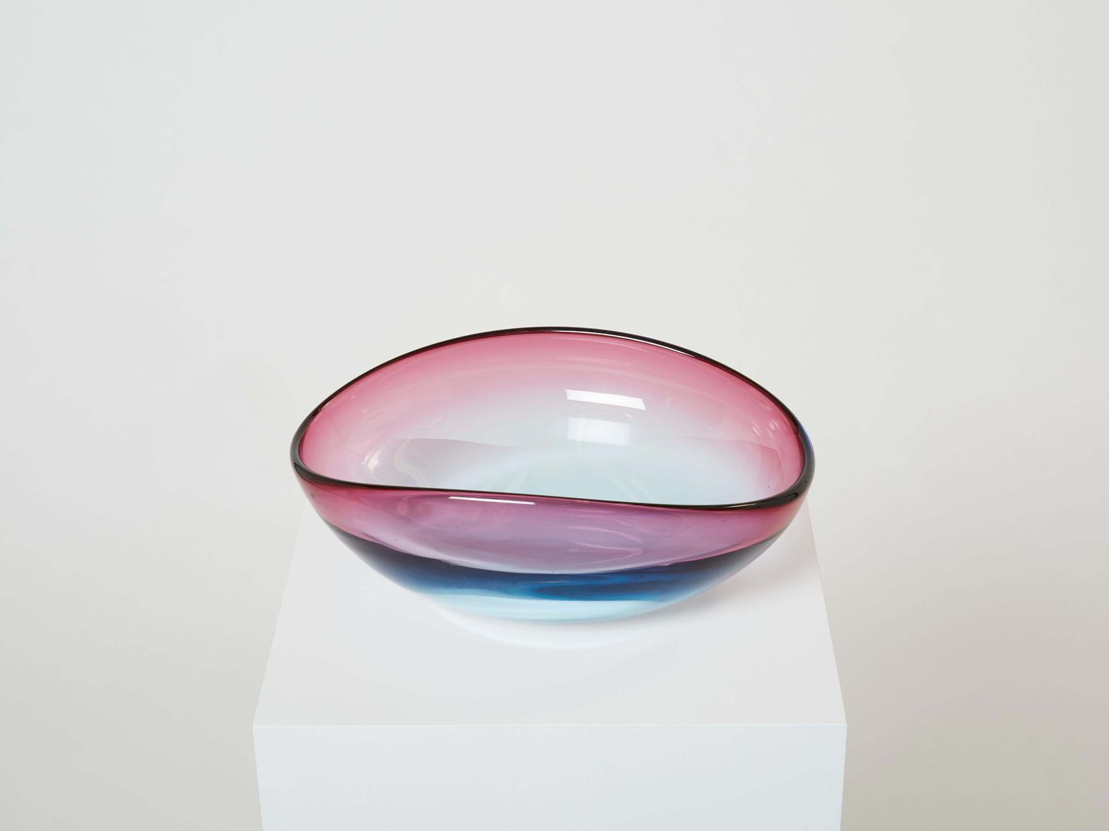 Coupe de centre de table Flavio Poli en verre de Murano pour Seguso, 1960 photo furniture