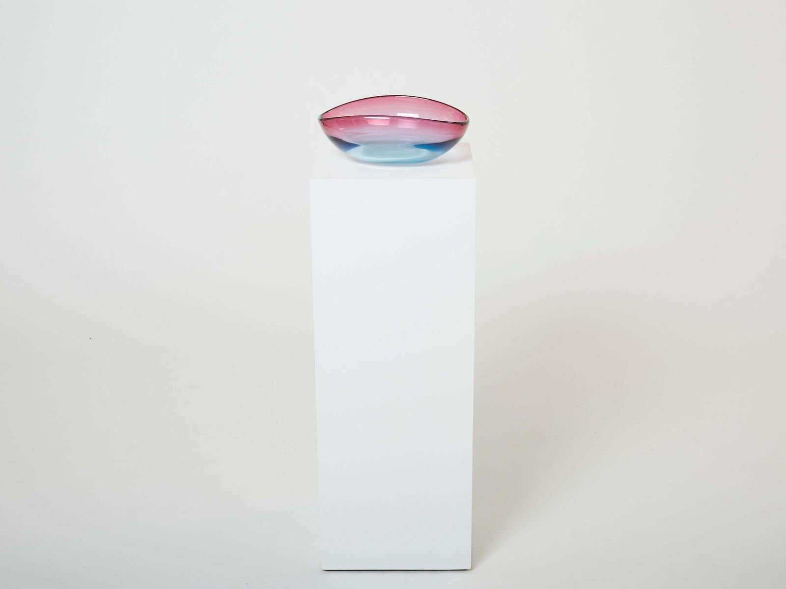 Coupe de centre de table Flavio Poli en verre de Murano pour Seguso, 1960 photo Décoration