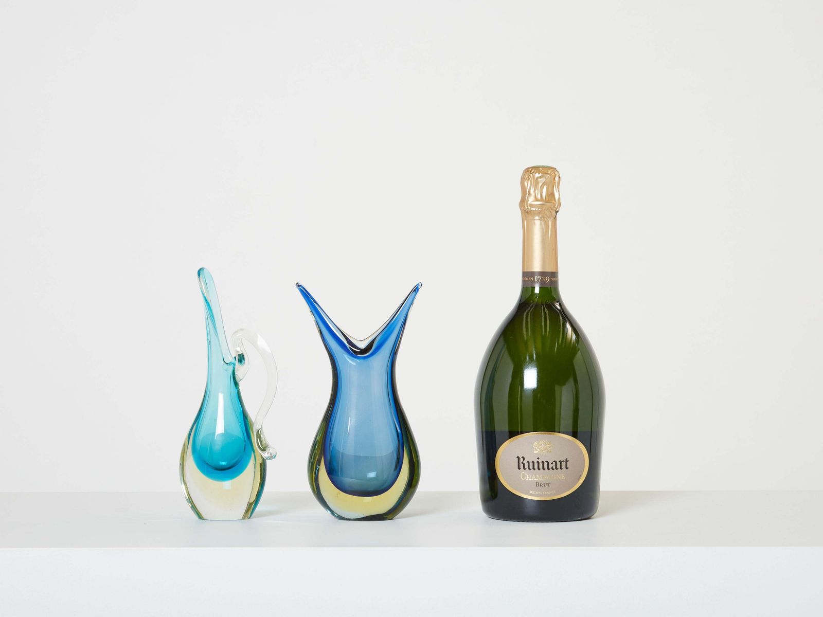 Ensemble de deux petits vases Sommerso en verre de Murano, années 1970 photo 699.0