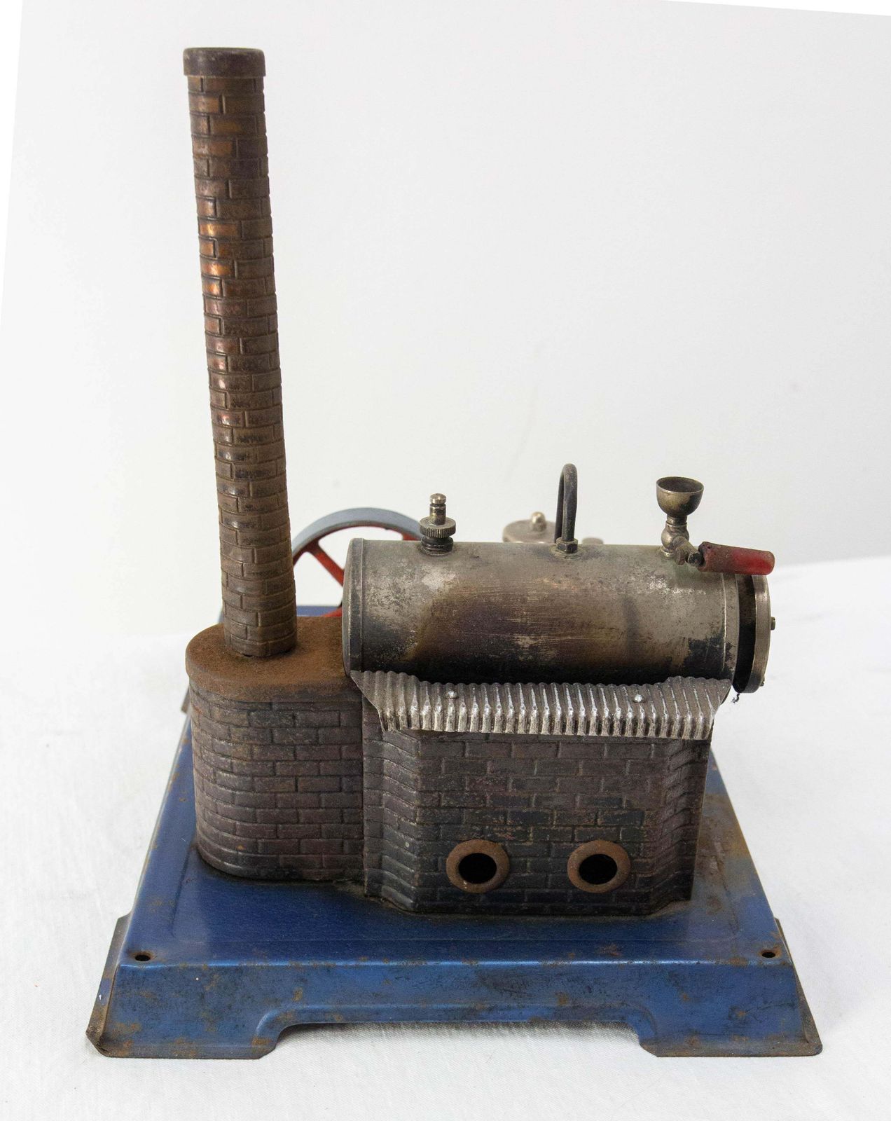 German Wilesco Metal Sheet Steam Engine Children Toy, Circa 1960 photo for sale