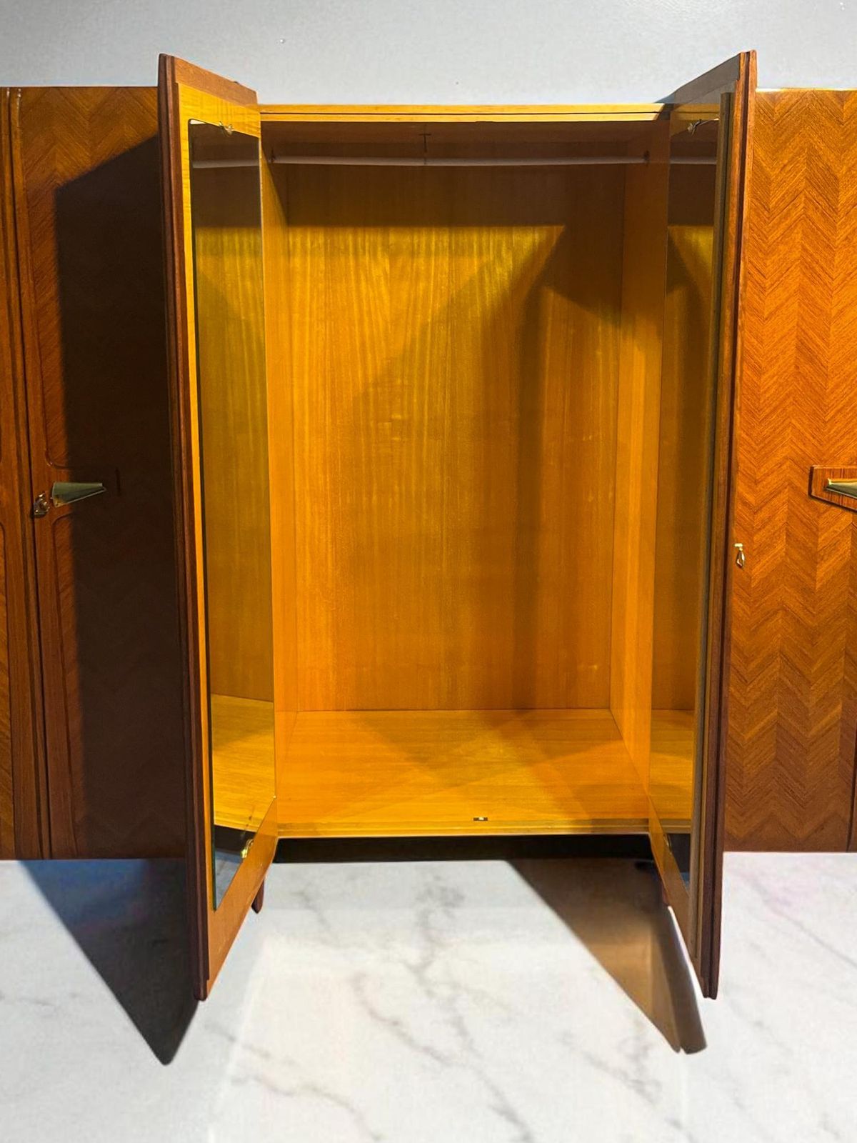 photo buy Italian Mid Century Wardrobe Or Armoire By La Permanente Mobili Cantù, 1950s