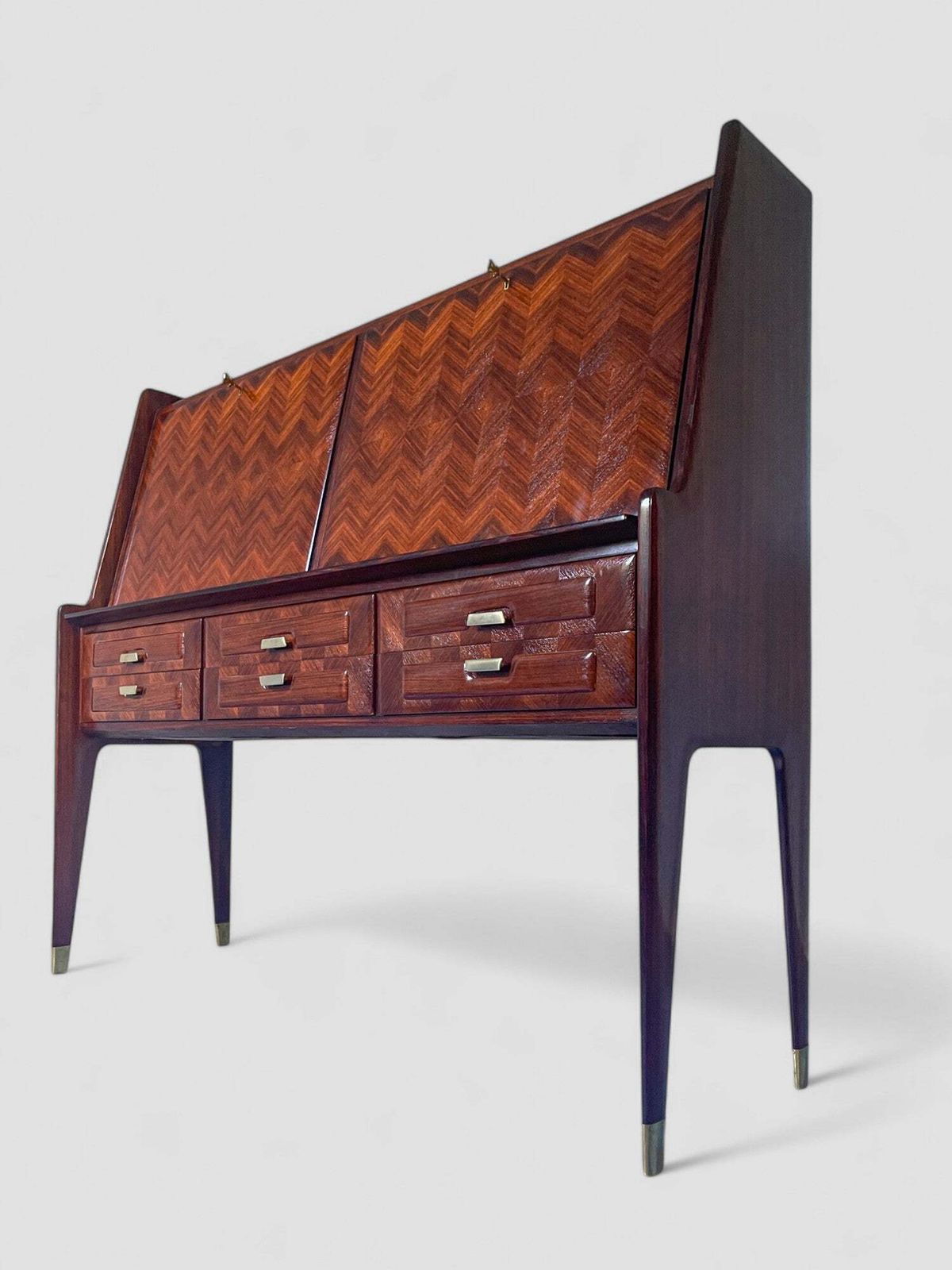 Italian Midcentury Sideboard Or Cabinet Bar Designed By Vittorio Dassi, 1950s