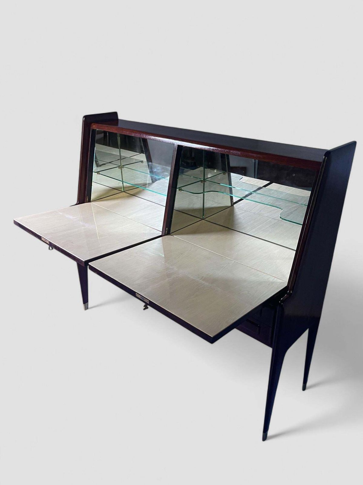 Italian Midcentury Sideboard Or Cabinet Bar Designed By Vittorio Dassi, 1950s photo 5300.0