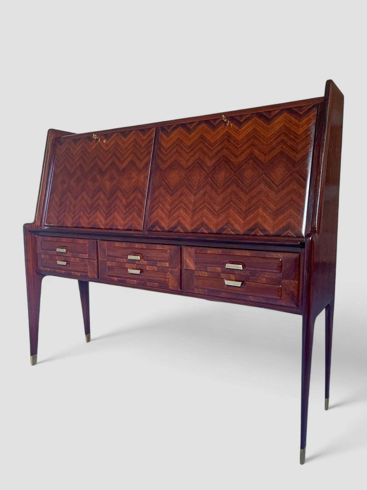 Italian Midcentury Sideboard Or Cabinet Bar Designed By Vittorio Dassi, 1950s photo buy