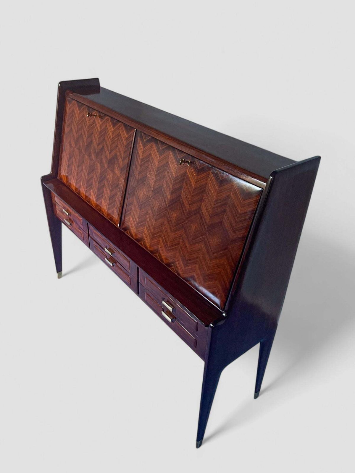 photo vinterior Italian Midcentury Sideboard Or Cabinet Bar Designed By Vittorio Dassi, 1950s