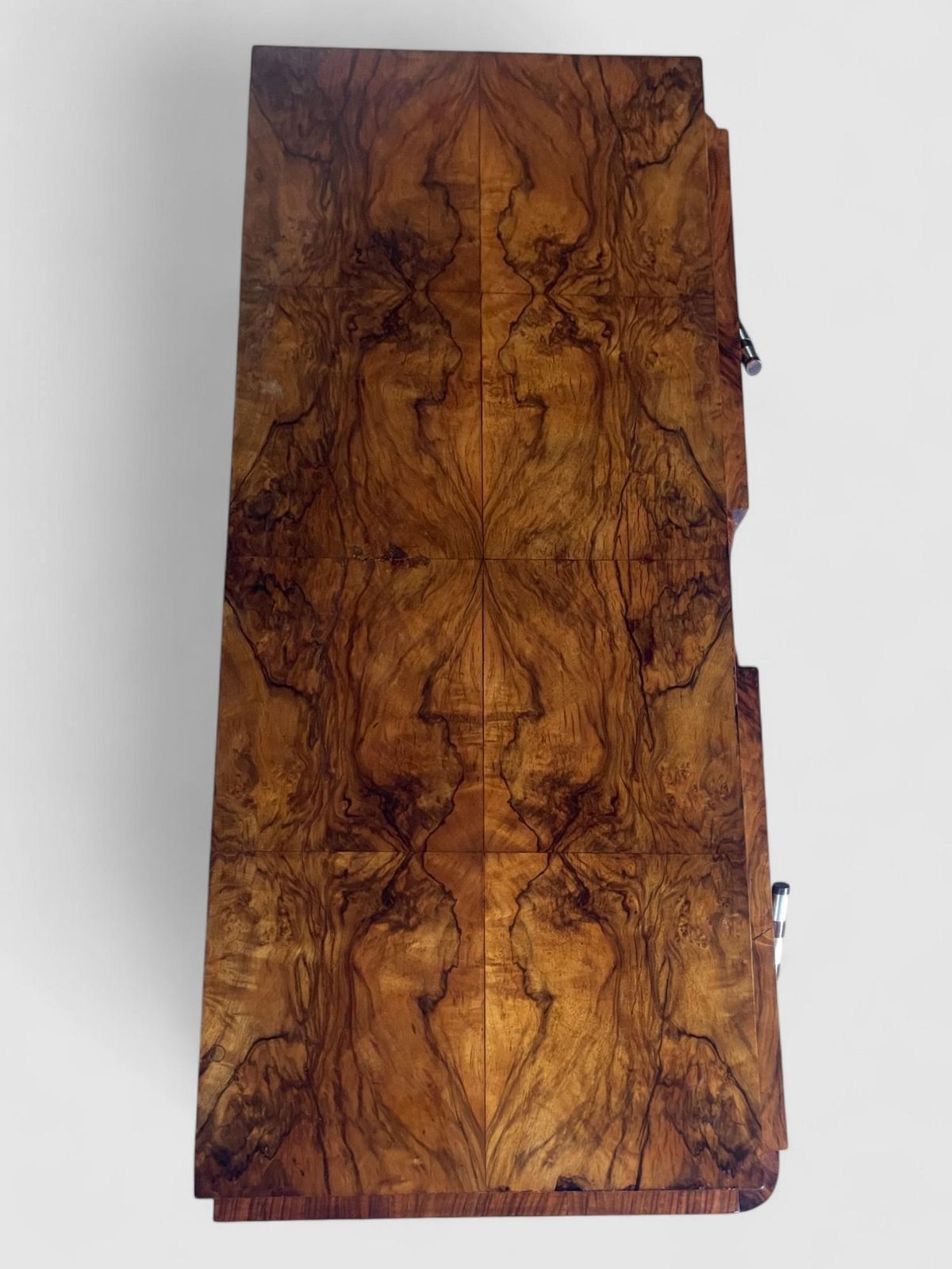 Italian Art Deco' Sideboard Or Chest Of Drawers In Walnut, Italy 1930s photo Furniture