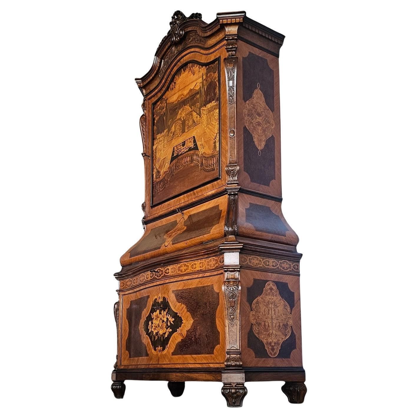 Italian Midcentury Sideboard Or Trumeau Inlaid By Pietro Ferrario, Italy 1946 photo furniture