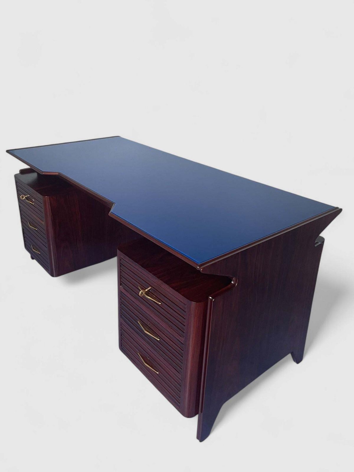 Italian Mid Century Executive Table Desk Attributed To Osvaldo Borsani ,  1950s photo buy