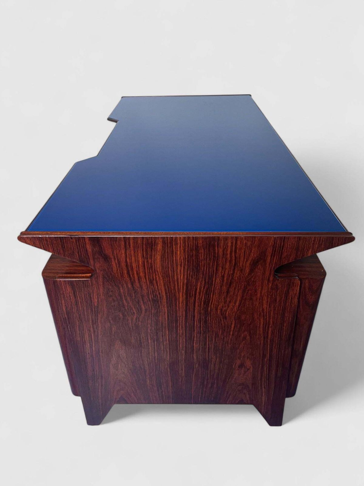 Furniture Italian Mid Century Executive Table Desk Attributed To Osvaldo Borsani ,  1950s photo