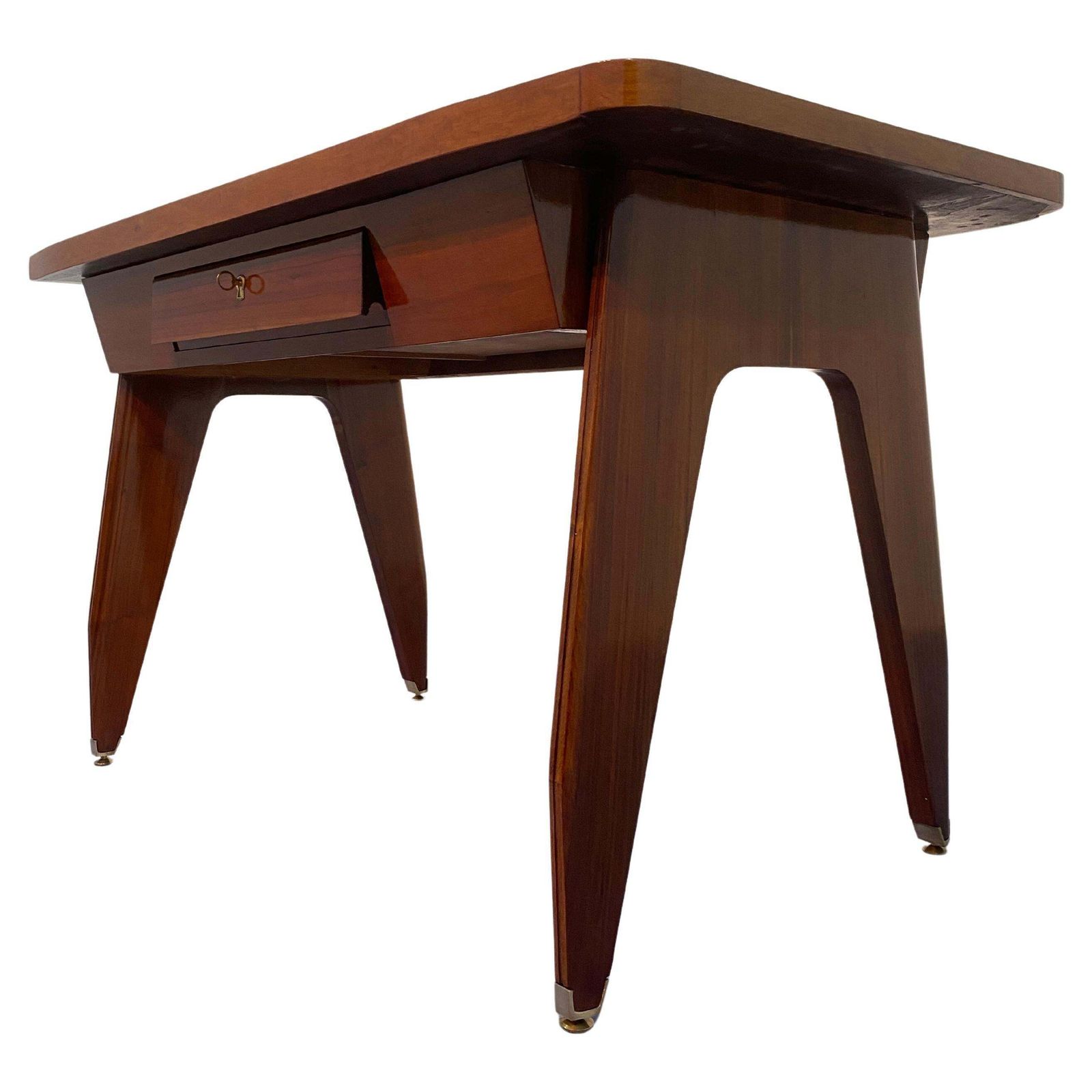 Italian Mid Century Sculptural Desk Table Designed By Vittorio Dassi In 1950s photo furniture