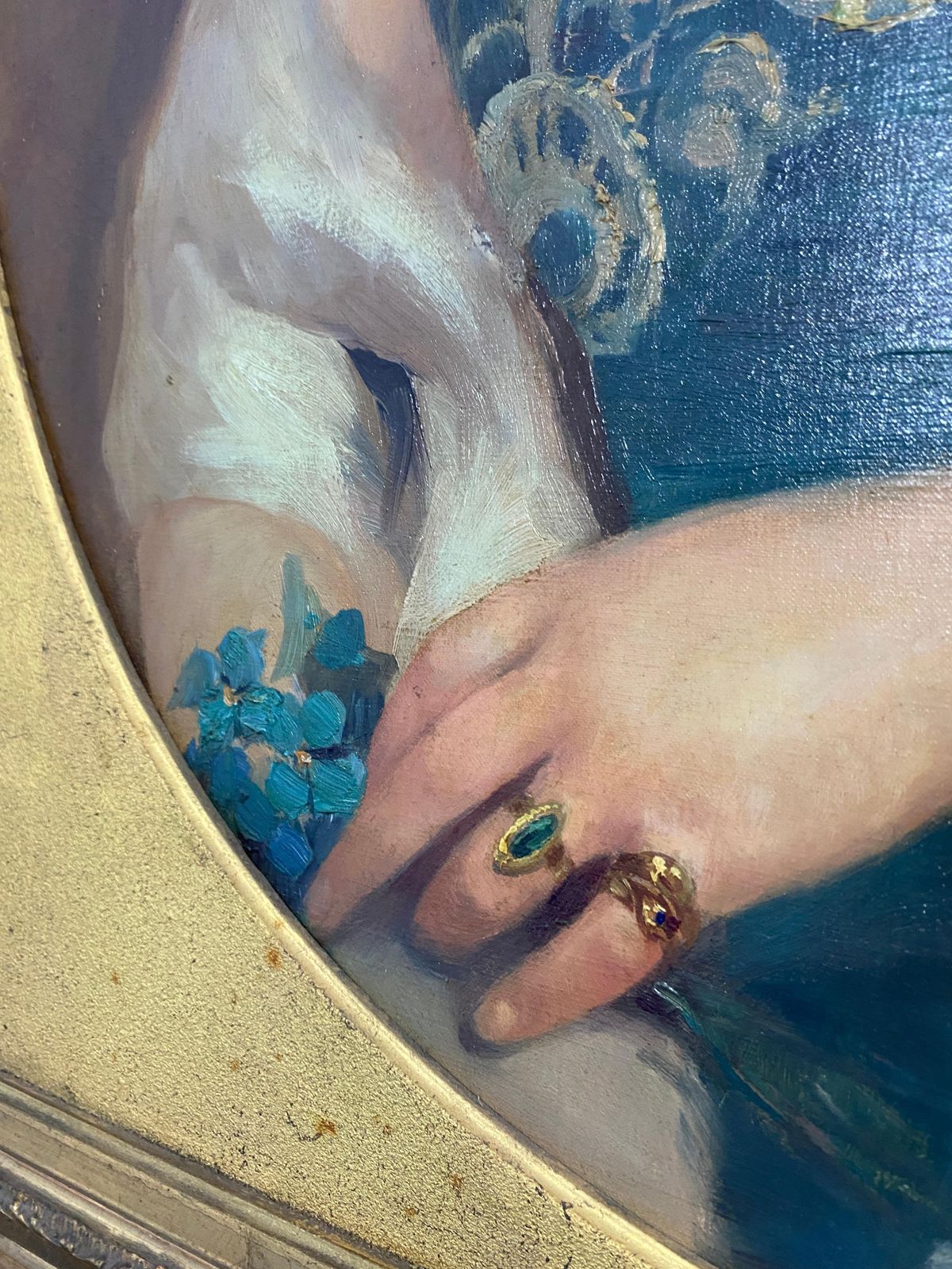 Dipinto A Olio "Ritratto Di Donna" Firmato Suzanne Daynes Grassot, Francia 1920 photo 4424.0