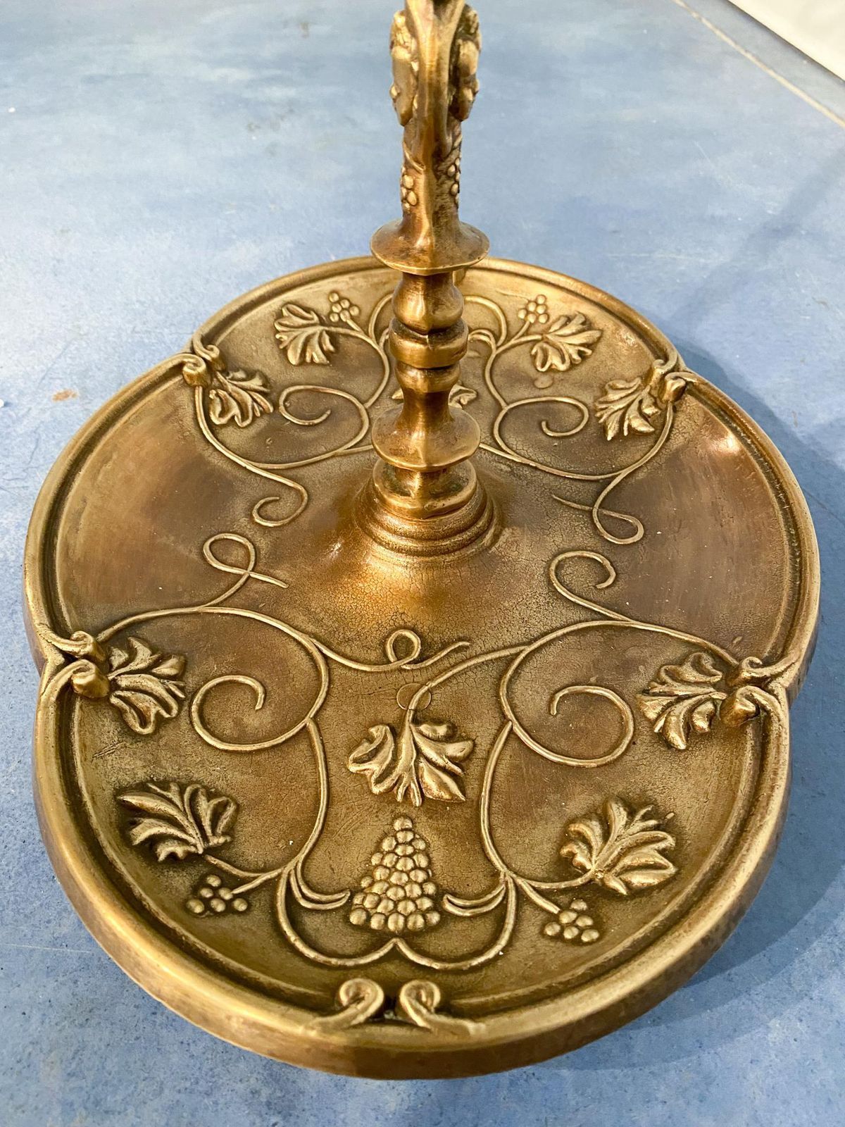 photo buy Italian Art Nouveau Liberty Brass Umbrella Stand, 1930s