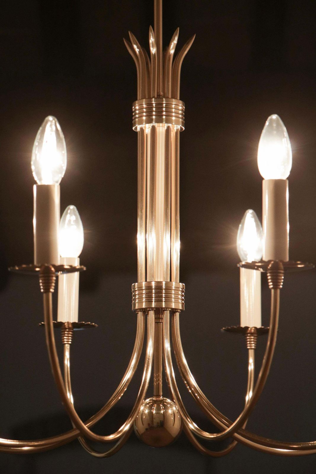 photo buy Italian Mid Century Chandelier Attributed To Guglielmo Ulrich, 1945s