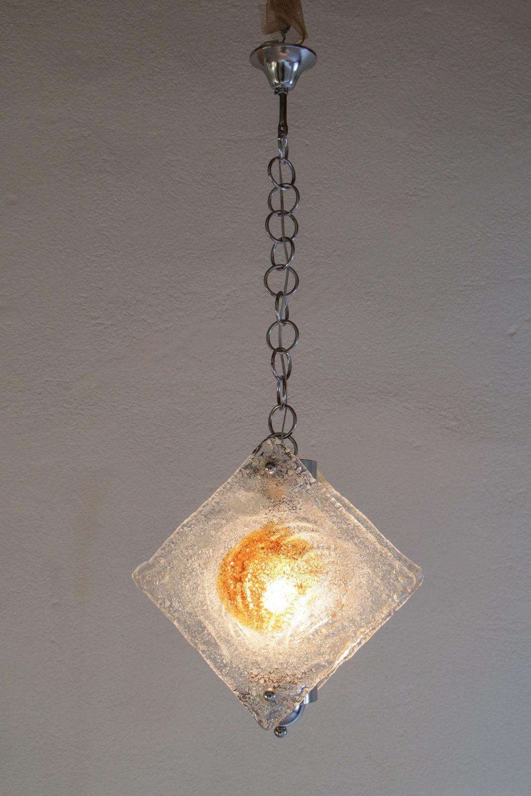 Italian Mid Century Murano Glass Pendant Lamp Per Mazzega, 1970s photo furniture