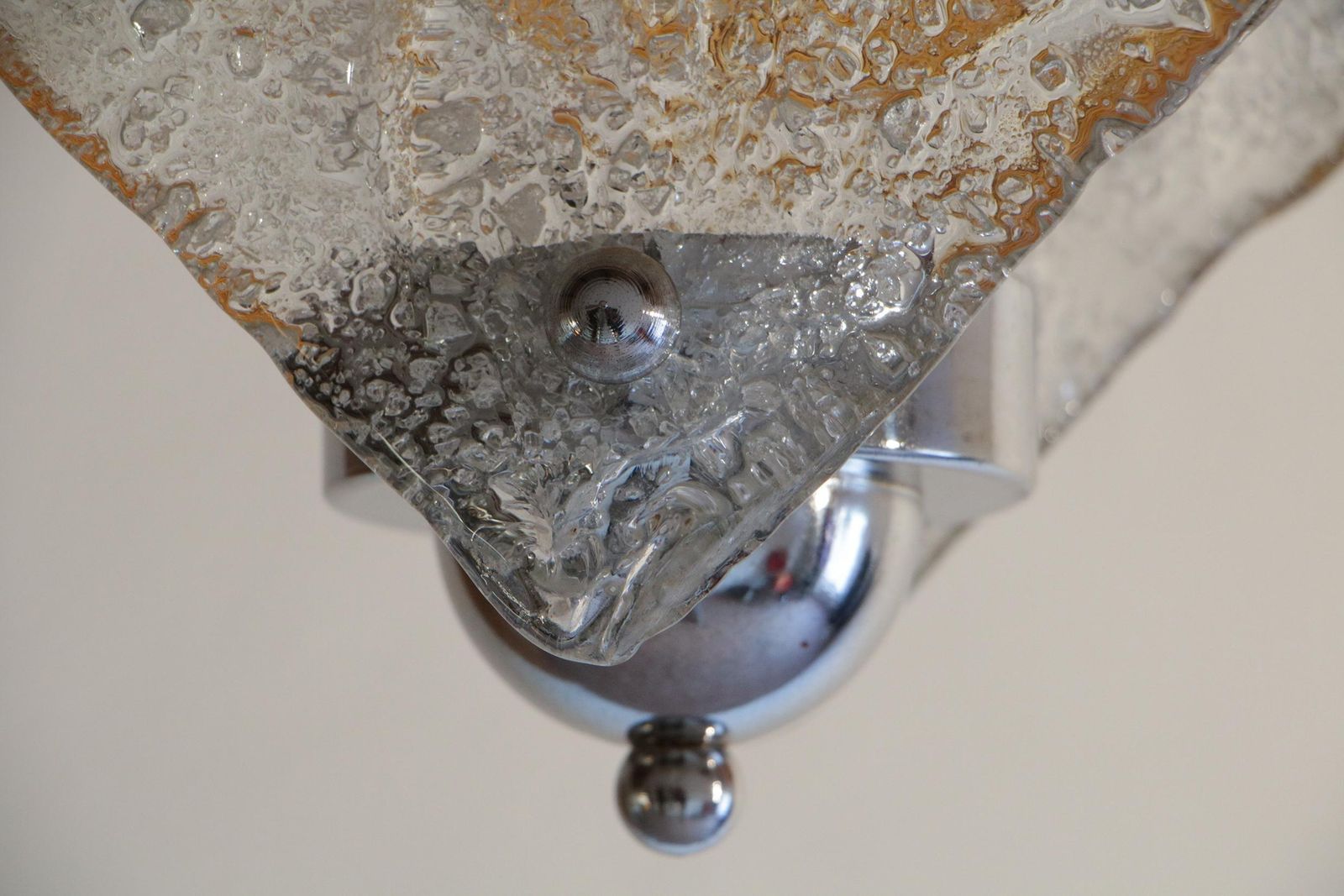 photo furniture Italian Mid Century Murano Glass Pendant Lamp Per Mazzega, 1970s