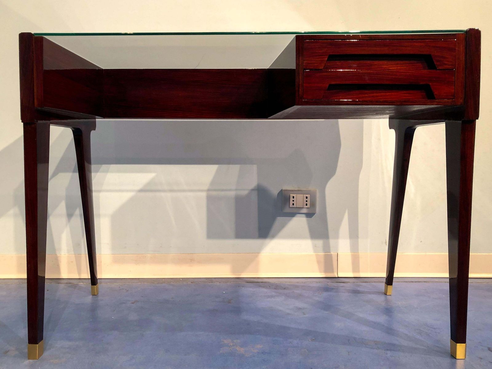 2859.0 Italian Mid Century Modern  Petitetable Desk Designed By Vittorio Dassi, 1950s photo