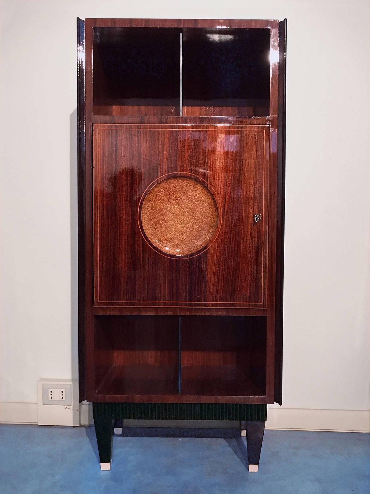 Italian Mid Century Sideboard With Secretaire Attributed To Paolo Buffa, 1950s photo vinterior