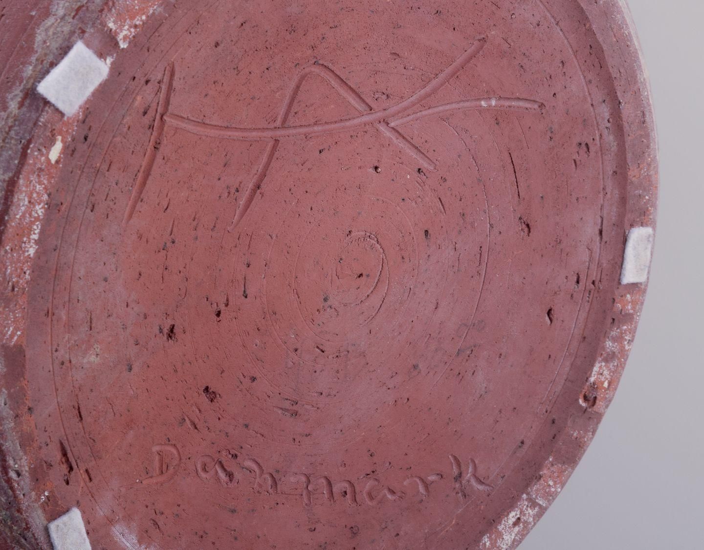 Kähler, Large Floor Vase In Unglazed Red Clay. Mid 20th C. photo buy