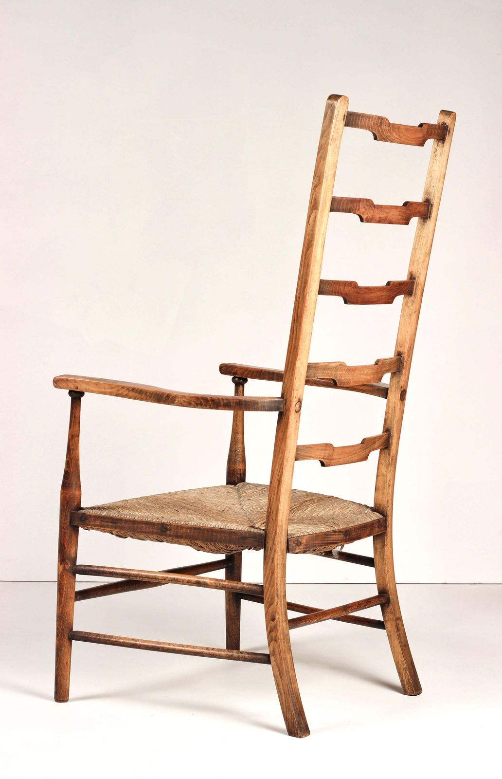 A Pair Of Arts And Crafts Ladder Back Chairs Early 1900’s England photo buy