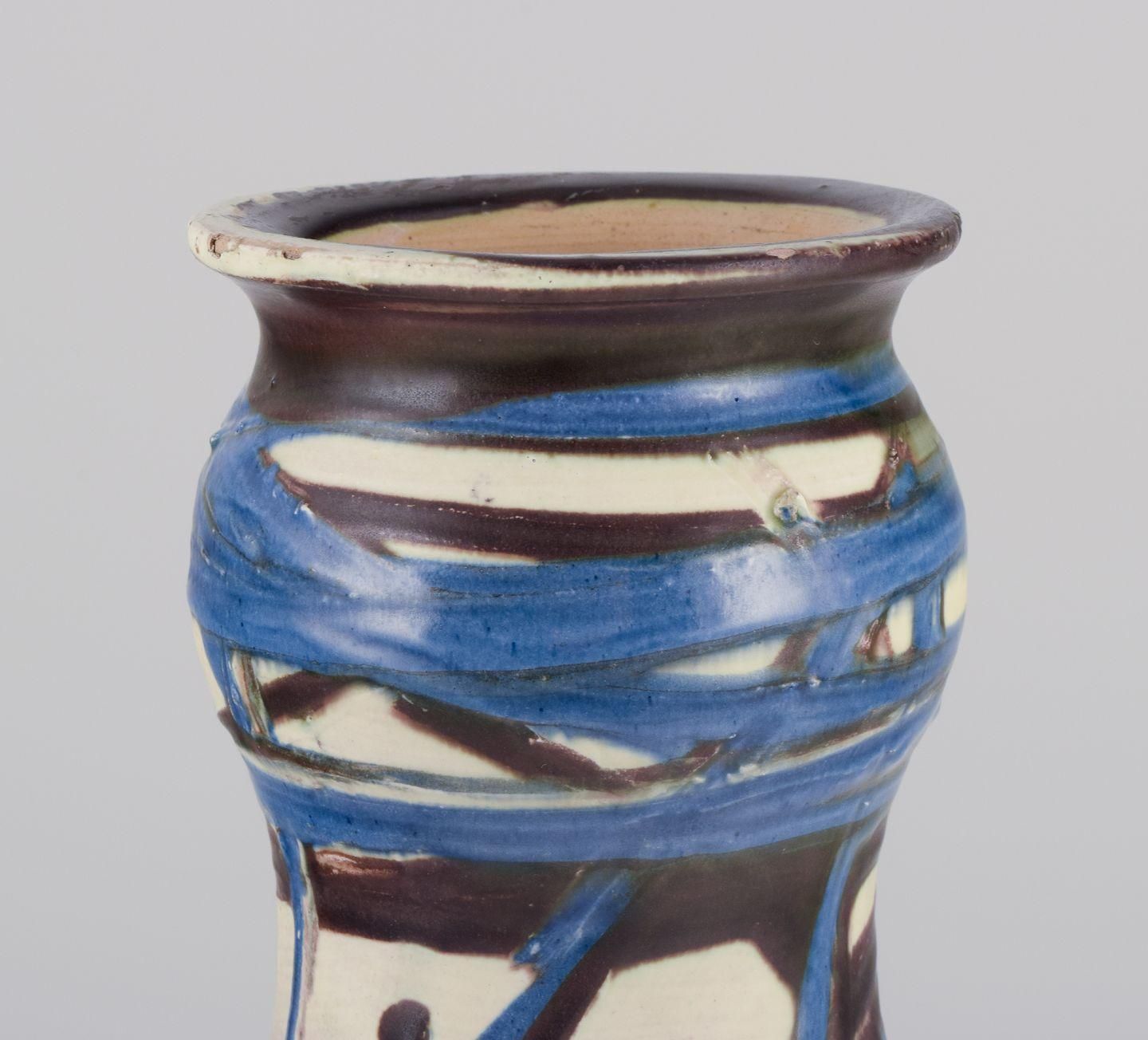 Kähler, Denmark. Large Floor Vase In Ceramic. 1930s photo Home Decor