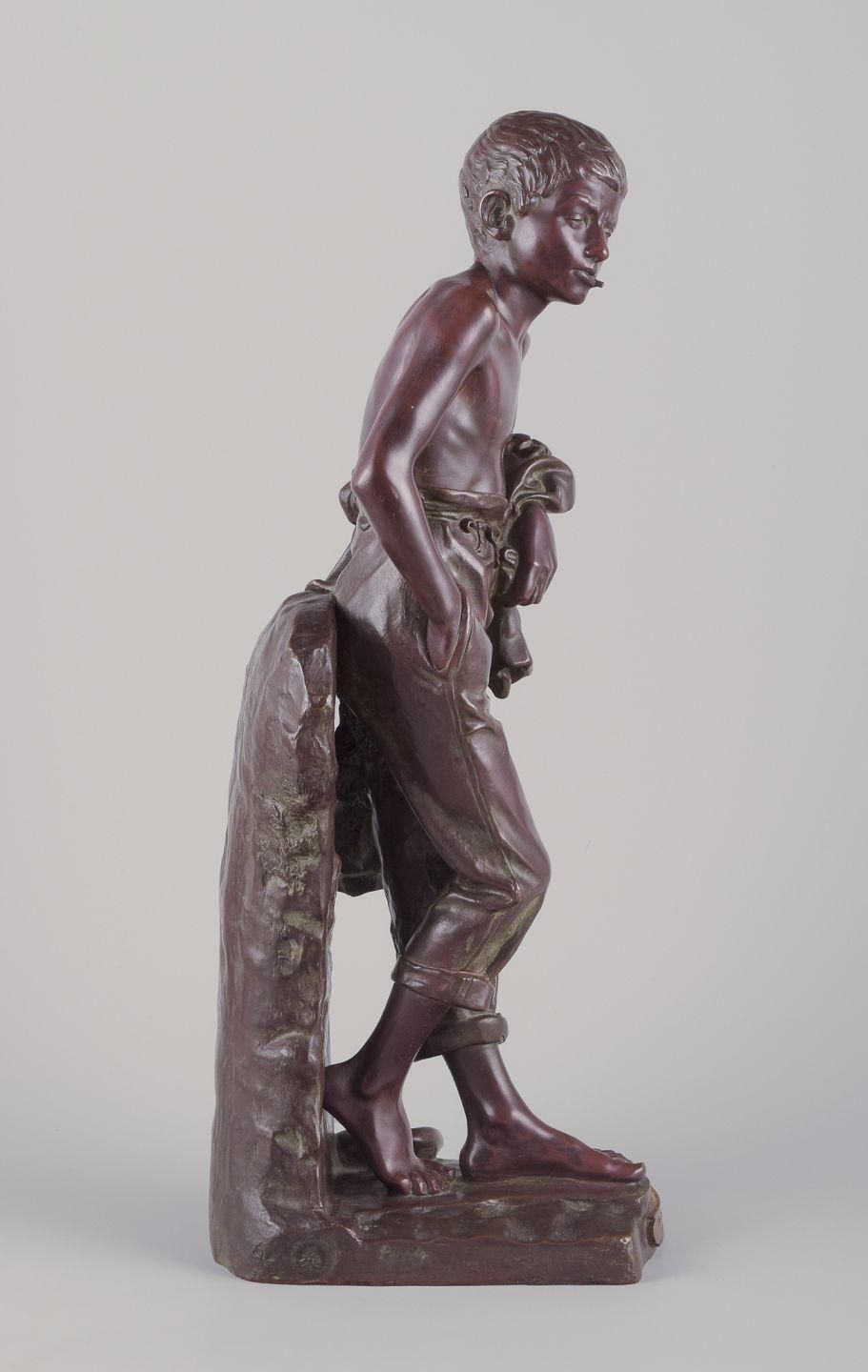 Joaquim Anglés Cané, Spanish Sculptor. 'Un Philosophe'. Large Bronze Sculpture photo furniture