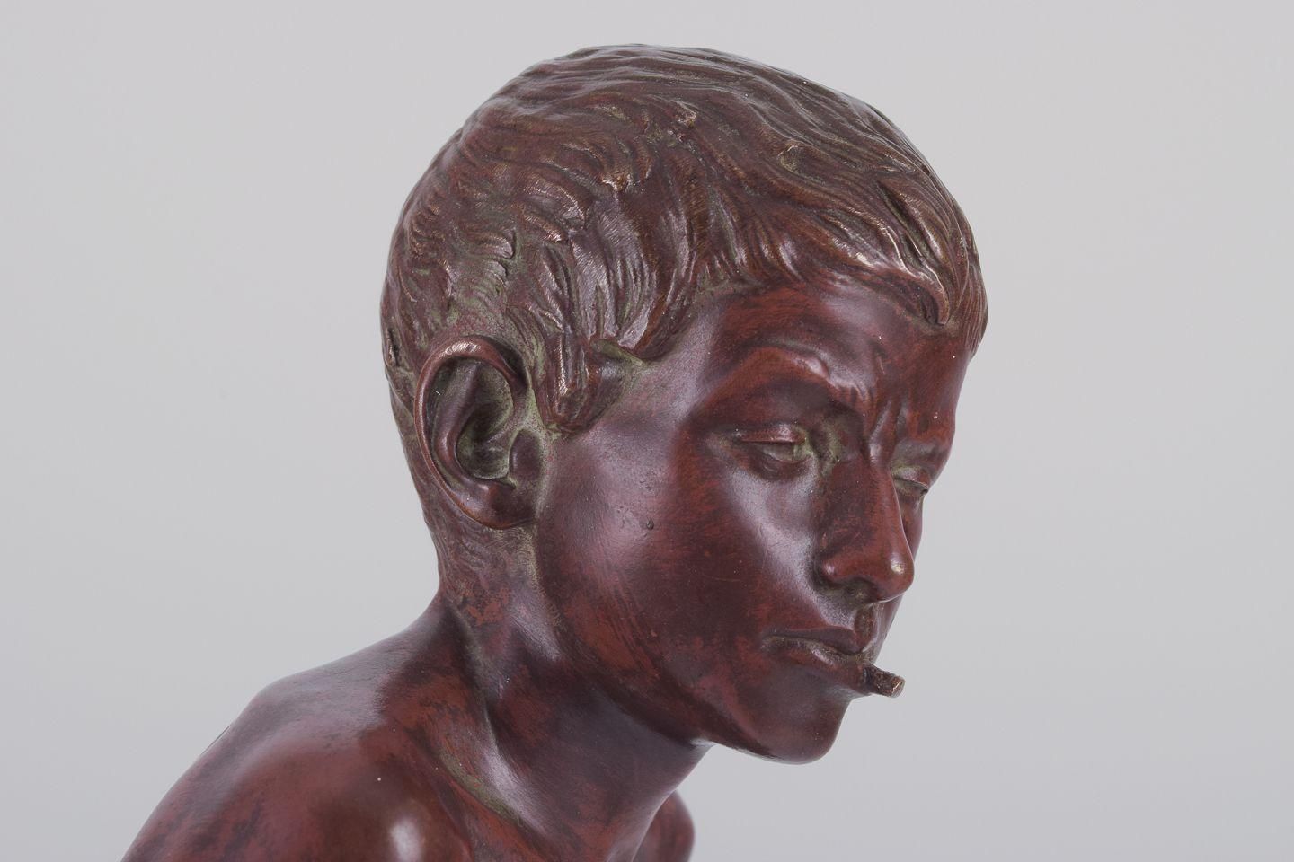 Joaquim Anglés Cané, Spanish Sculptor. 'Un Philosophe'. Large Bronze Sculpture photo for sale