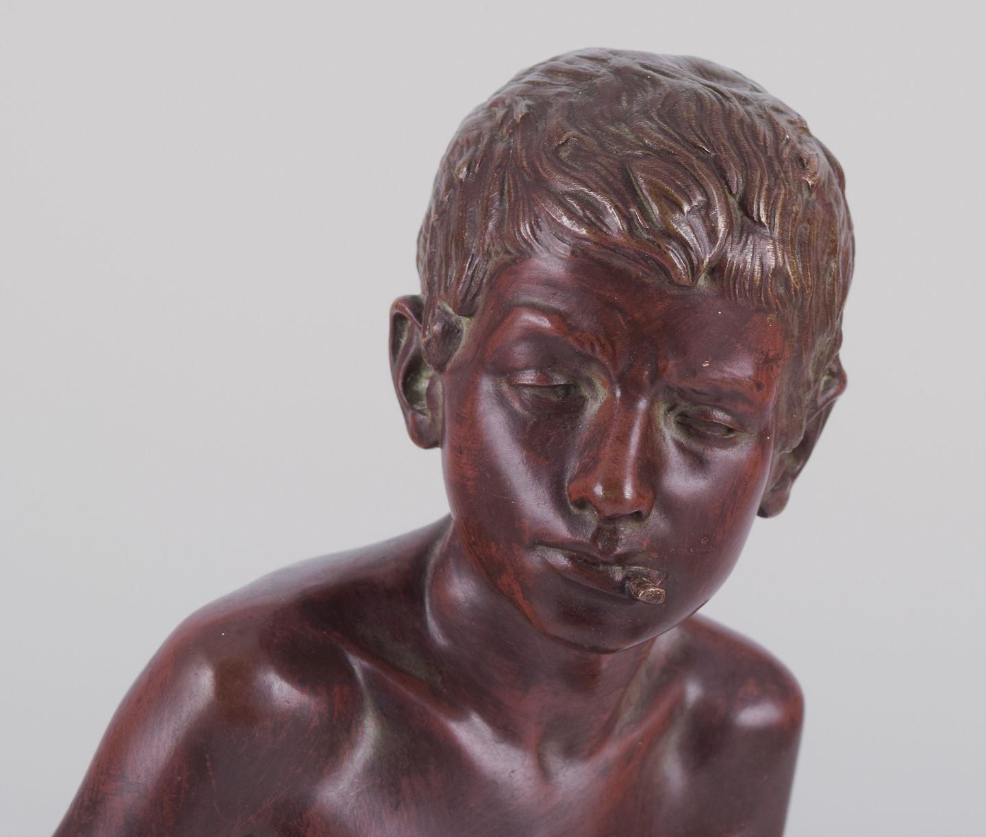 Joaquim Anglés Cané, Spanish Sculptor. 'Un Philosophe'. Large Bronze Sculpture photo Art
