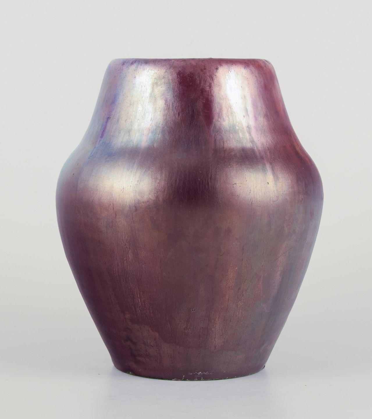 Søren Kongstrand (1872 1951) Danish Ceramicist. Unique Vase With Lustre Glaze. photo for sale